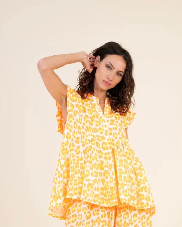 TOP ANIMAL PRINT FLUOR