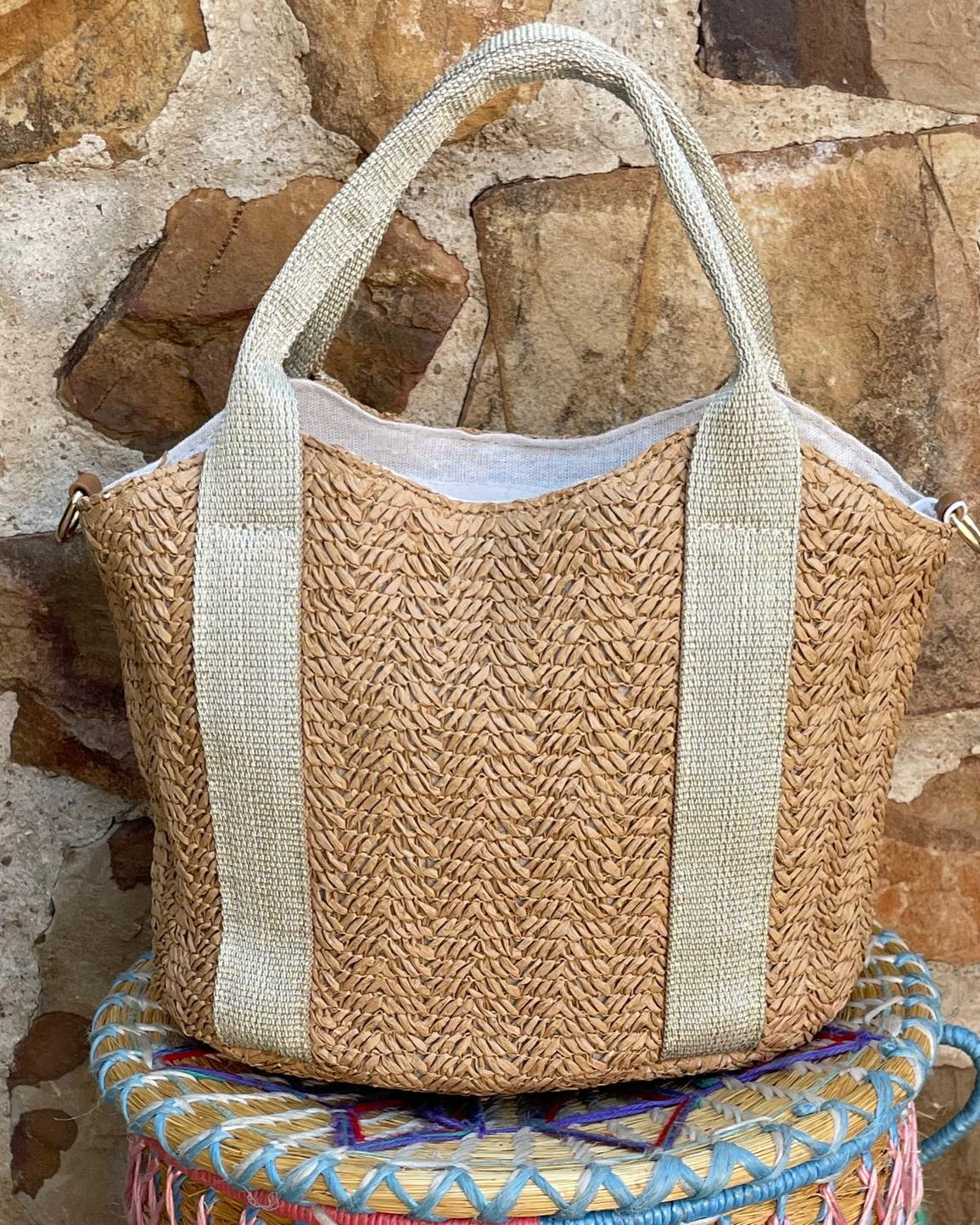 BOLSO EN RAFIA