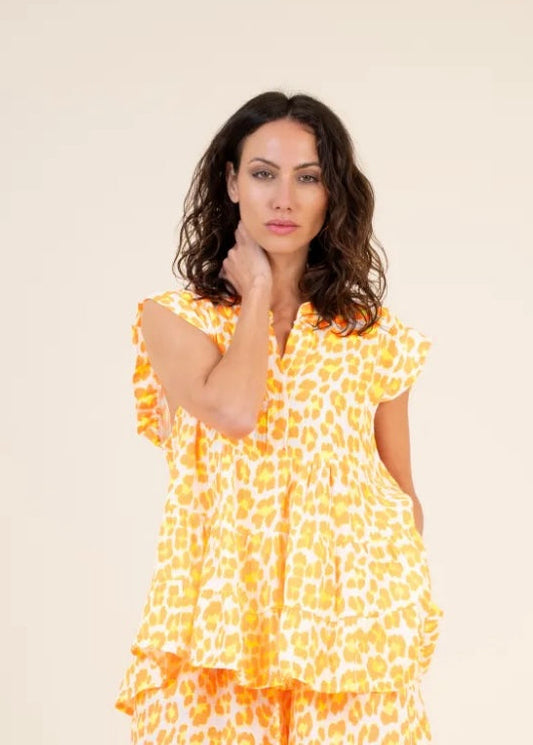 TOP ANIMAL PRINT FLUOR
