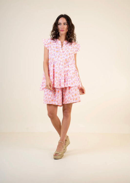 SHORT ANIMAL PRINT FLUOR